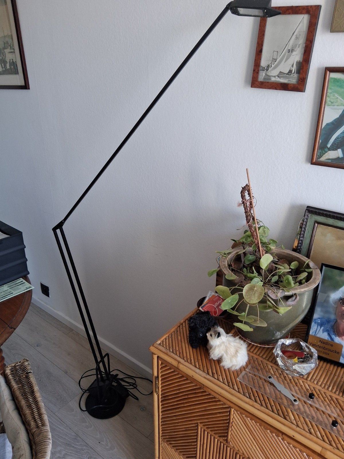 lampe de lecture halogène réglable, Enlèvement, Comme neuf, Métal, 150 à 200 cm