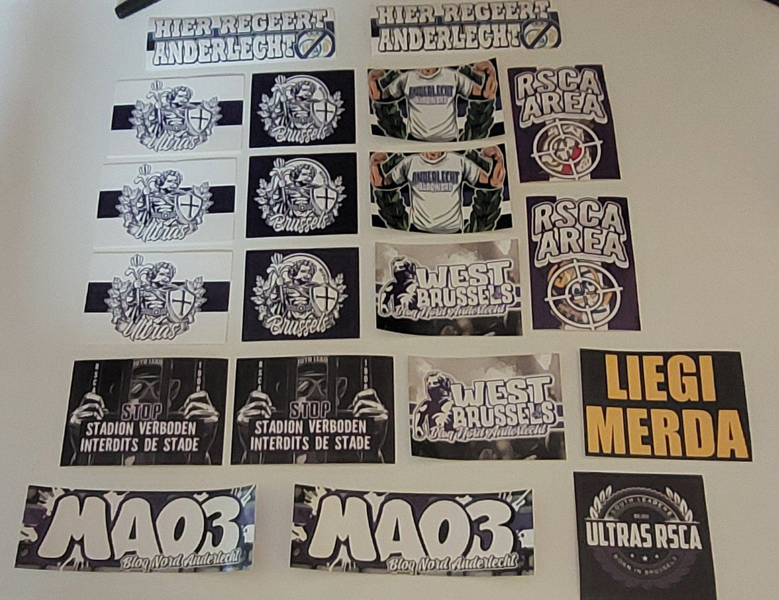 Anderlecht stickers, Ophalen of Verzenden, Nieuw, Meerdere stickers
