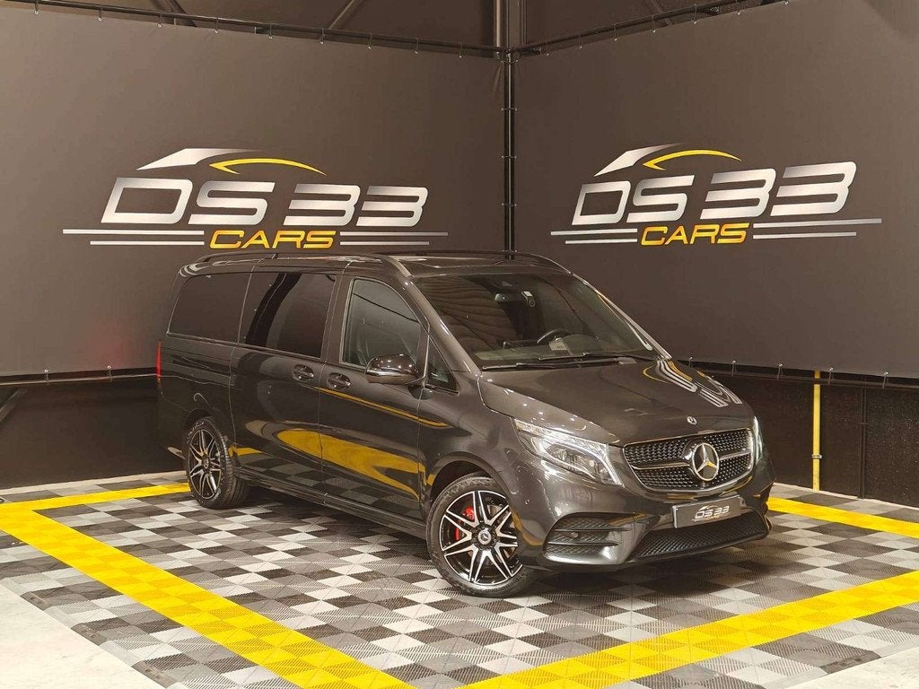 Mercedes-Benz V-Klasse 300 d 4-matic / 5-zit / AMG+Night/War, Cuir, Argent ou Gris, Entreprise, Noir