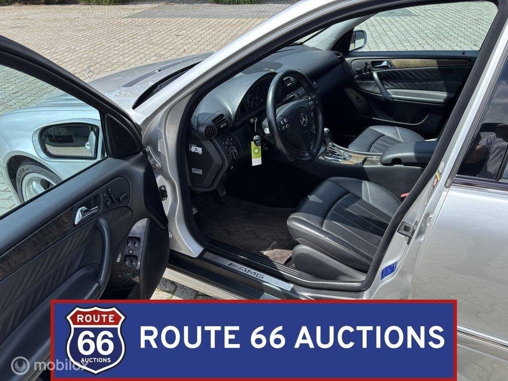 Mercedes-Benz C 55 AMG | 2006 | Route 66 Auctions, Auto's, Gebruikt, Zwart, Bedrijf, Handgeschakeld