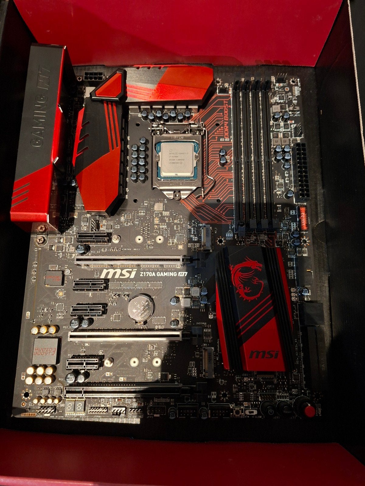 MSI Z170A Gaming + i7-6700K processor, Computers en Software, Ophalen, Gebruikt