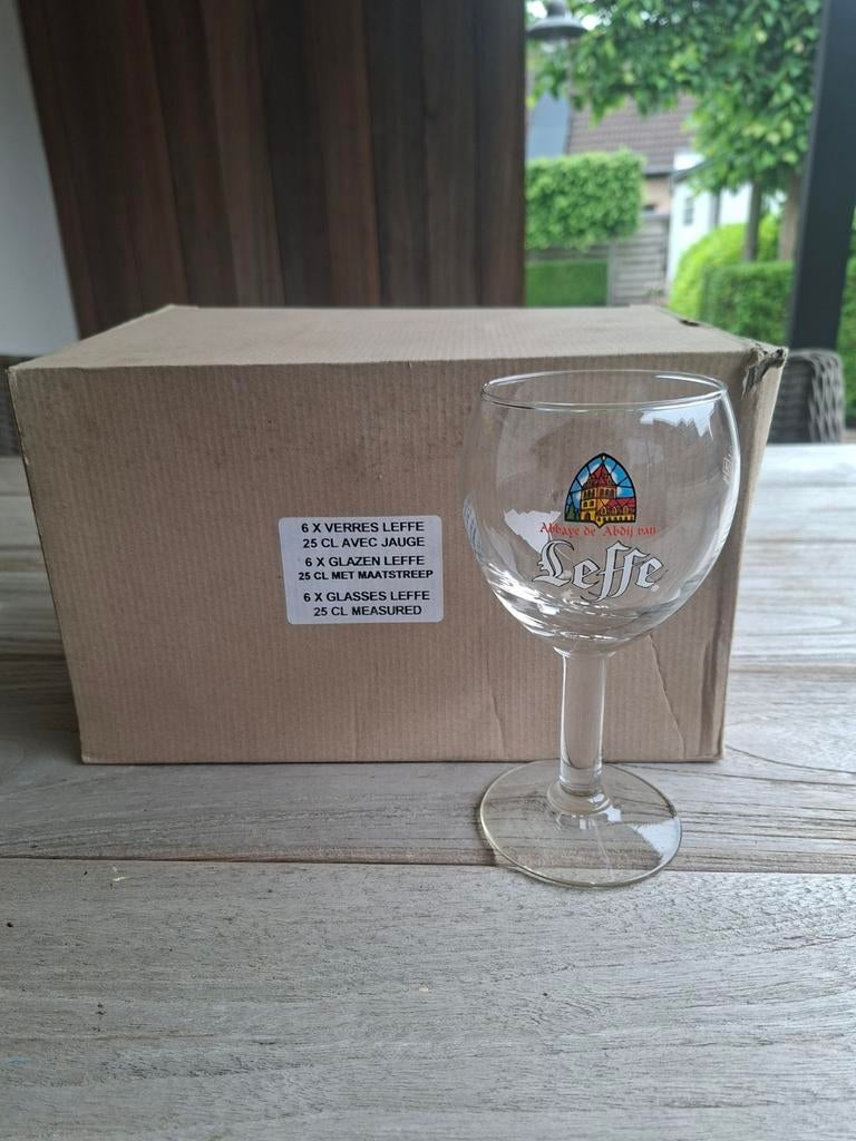 Leffe glazen 25cl 6 stuks, Verzamelen, Ophalen, Leffe