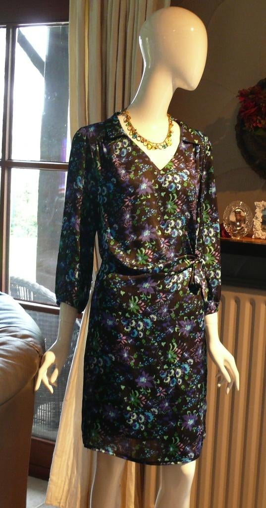meerkleurige jurk - kleed - maat 40 - lolaliza, Kleding | Dames, Ophalen, Maat 38/40 (M)