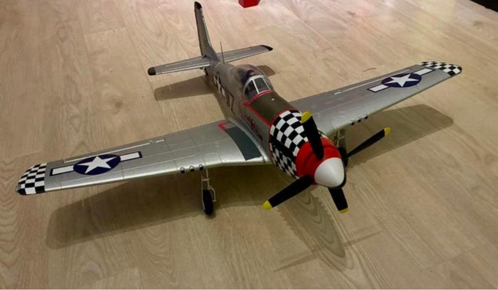 Fms P-51D Big Beatiful Doll, Hobby en Vrije tijd, Modelbouw | Radiografisch | Vliegtuigen, Zo goed als nieuw, Elektro, Ophalen
