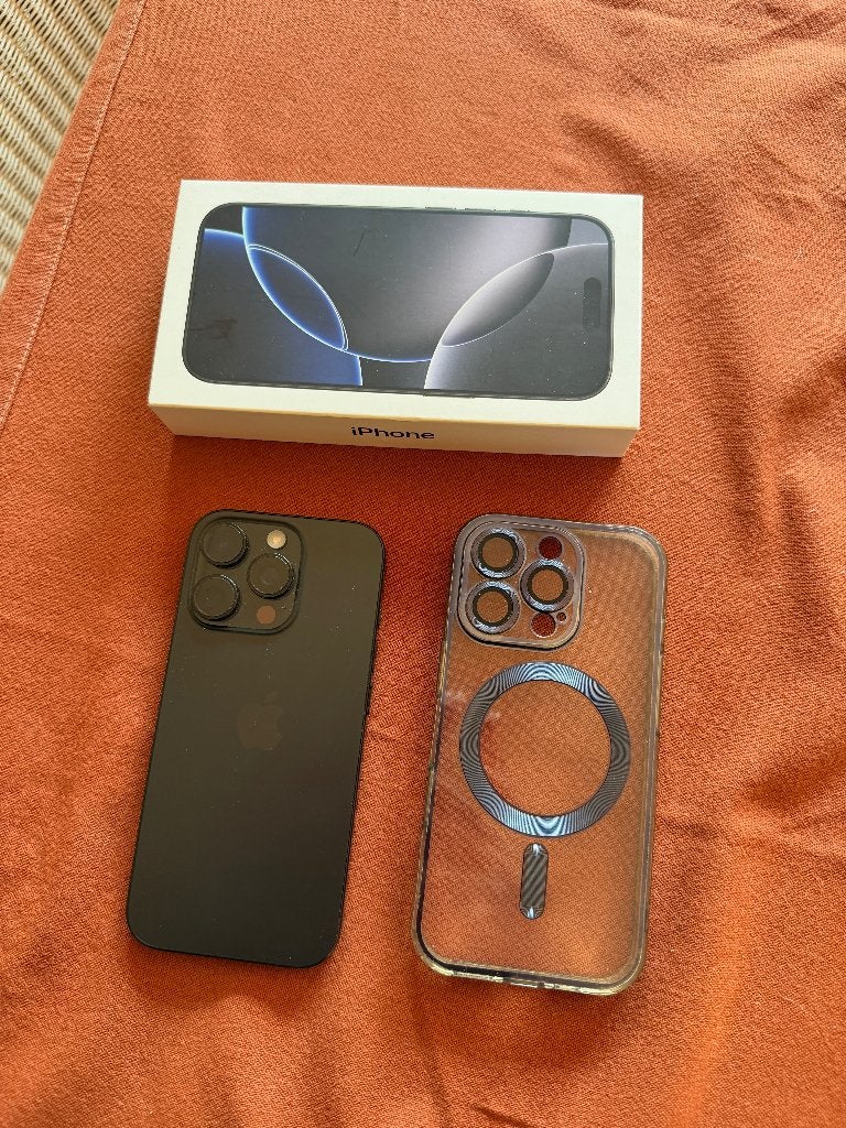 Iphone 16 Pro - 256GB - Zwart - 92% Batterij, Telecommunicatie, Zwart, Ophalen of Verzenden, Zo goed als nieuw, Zonder simlock