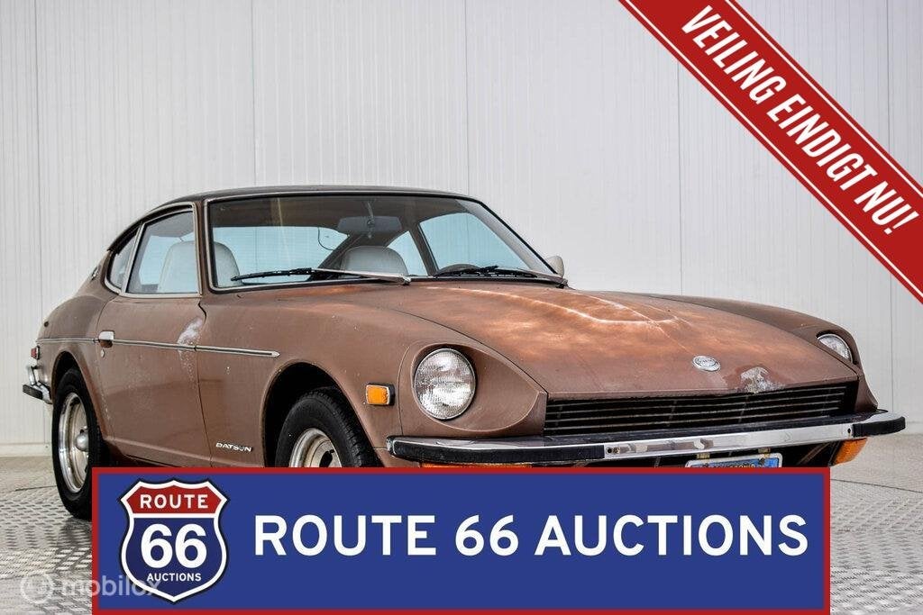 Datsun 240Z | 1973 | Route 66 Auctions, Overige merken, Zwart, Bedrijf, Handgeschakeld