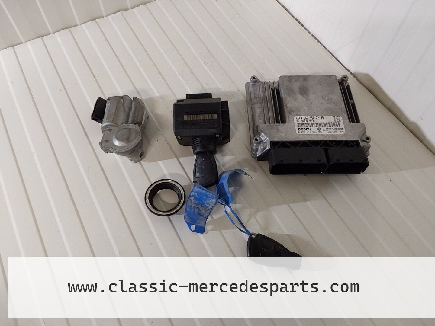 Contactslot set met ECU Mercedes W211 E-klasse 220CDI Statio, Auto-onderdelen, Gebruikt, -, Ophalen of Verzenden, -