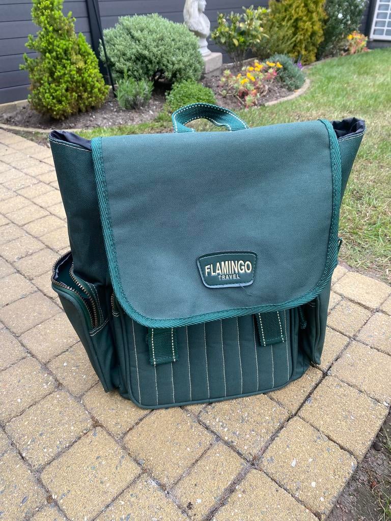 Rugzak Flamingo travel groen, Ophalen, Gebruikt, Overige merken, 30 tot 45 cm