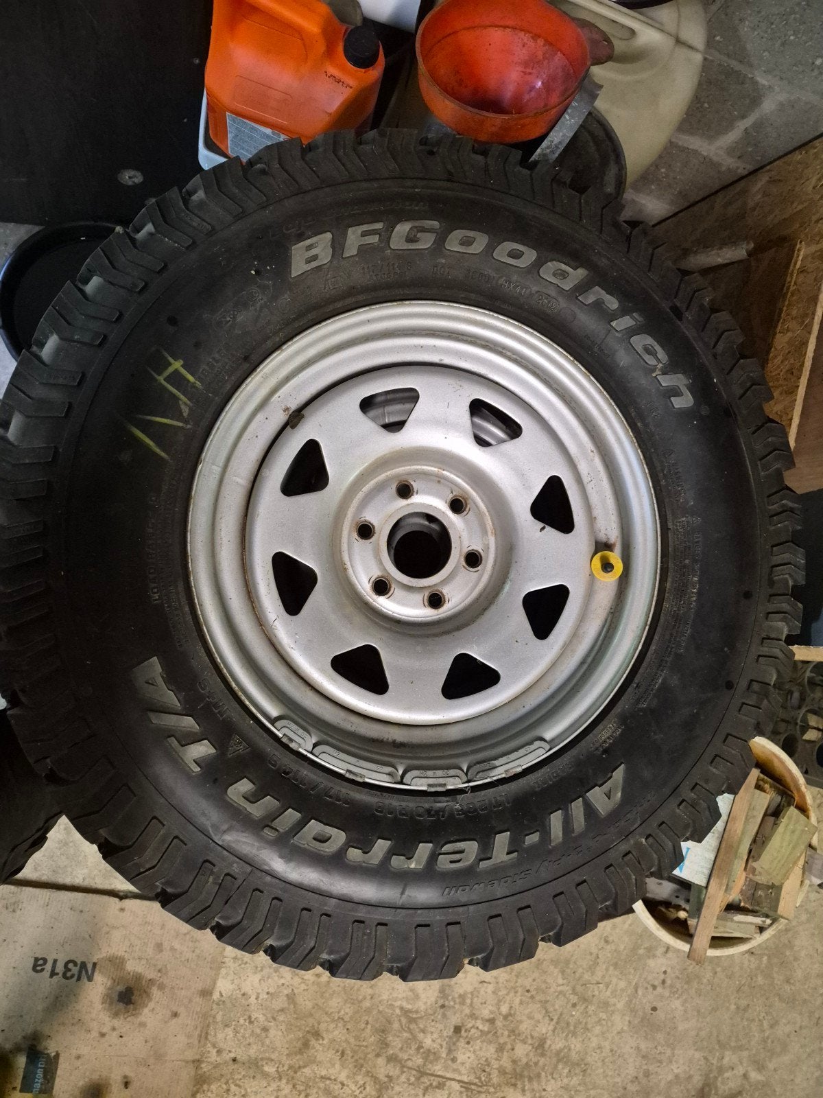 4 velgen met goodrich all terrain banden, Ophalen, Band(en)