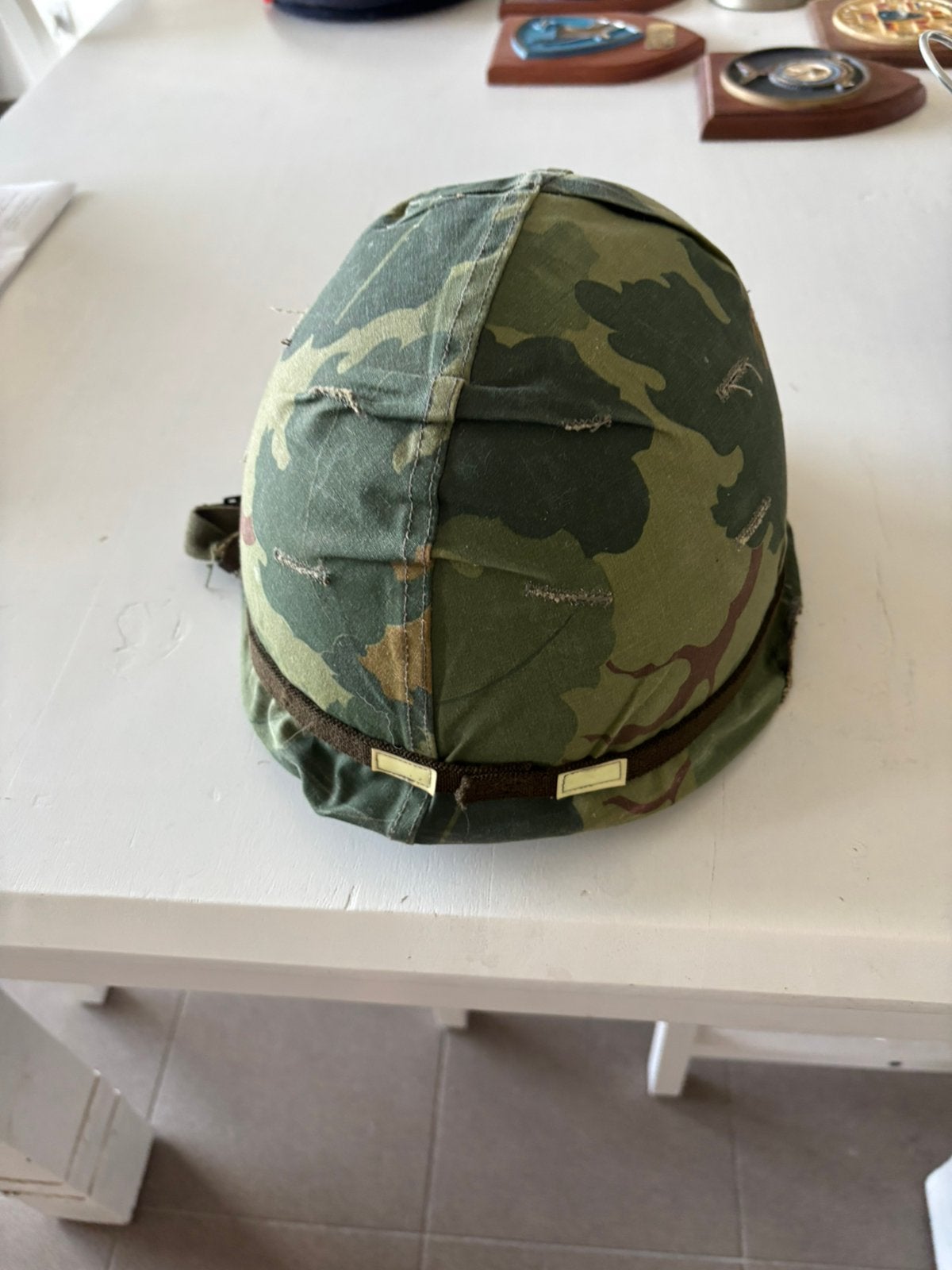 M1 Helm Vietnam, Verzamelen, Ophalen of Verzenden, Landmacht, Helm of Baret