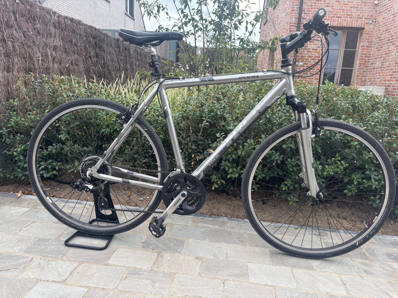 Trek 7000 hybride moubtainbike, Fietsen en Brommers, Gebruikt, Vering, Velgrem, Overige maten