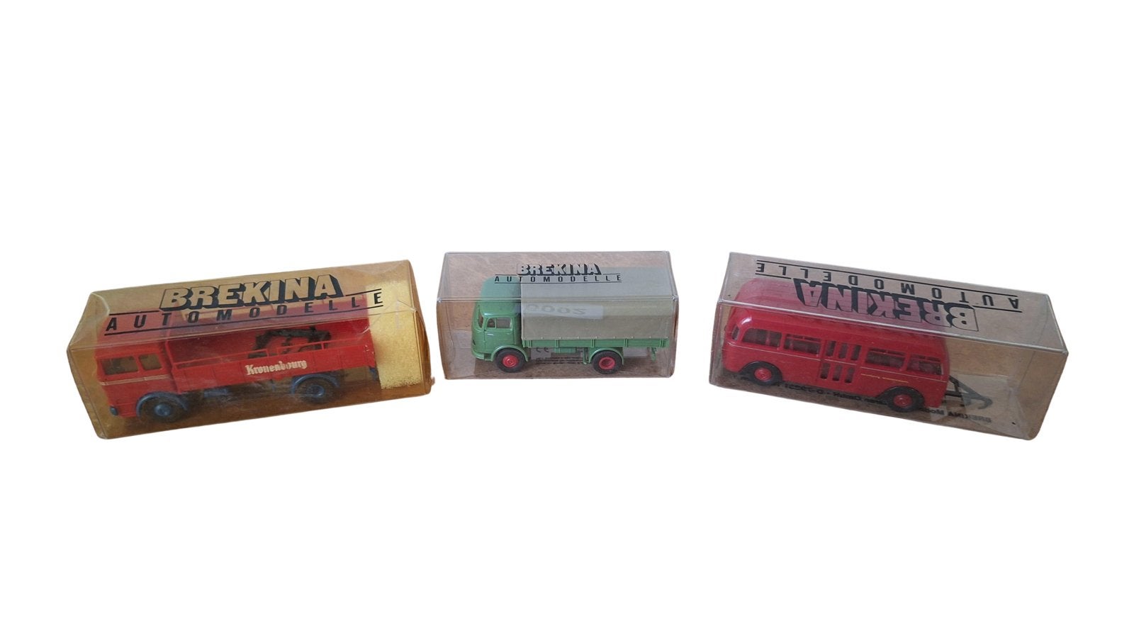 Brekina 1:87 Set: MB LKW Zug Kronenbourg Opel Blitz Bus NIB, Hobby en Vrije tijd, Ophalen of Verzenden, Zo goed als nieuw