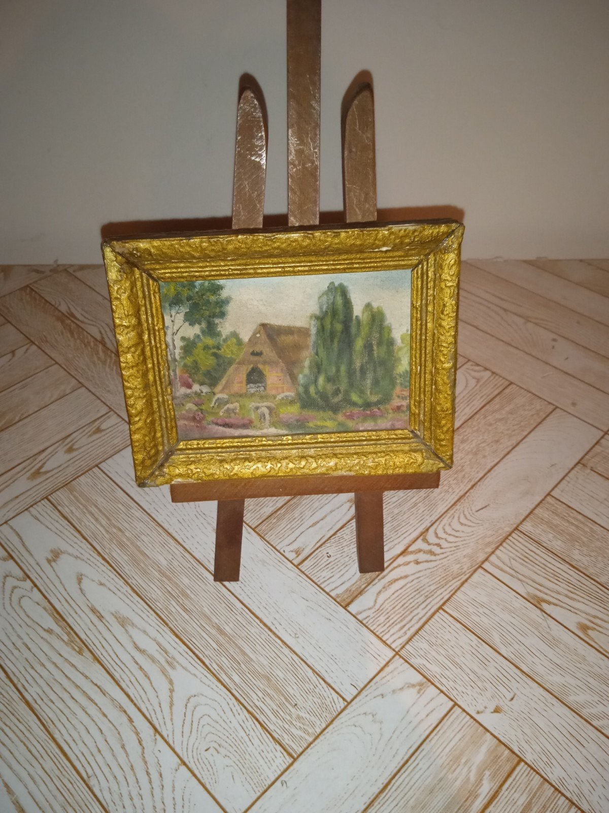 mini schilderij, Antiek en Kunst, Ophalen, Landschap