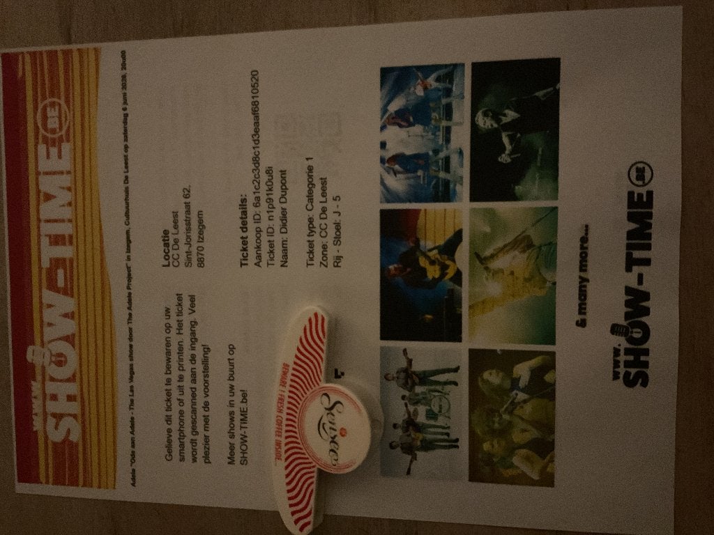 Optreden Adele-ode aan Adele- op 6/6/2026 te Izegem, Tickets en Kaartjes, Twee personen, Juni