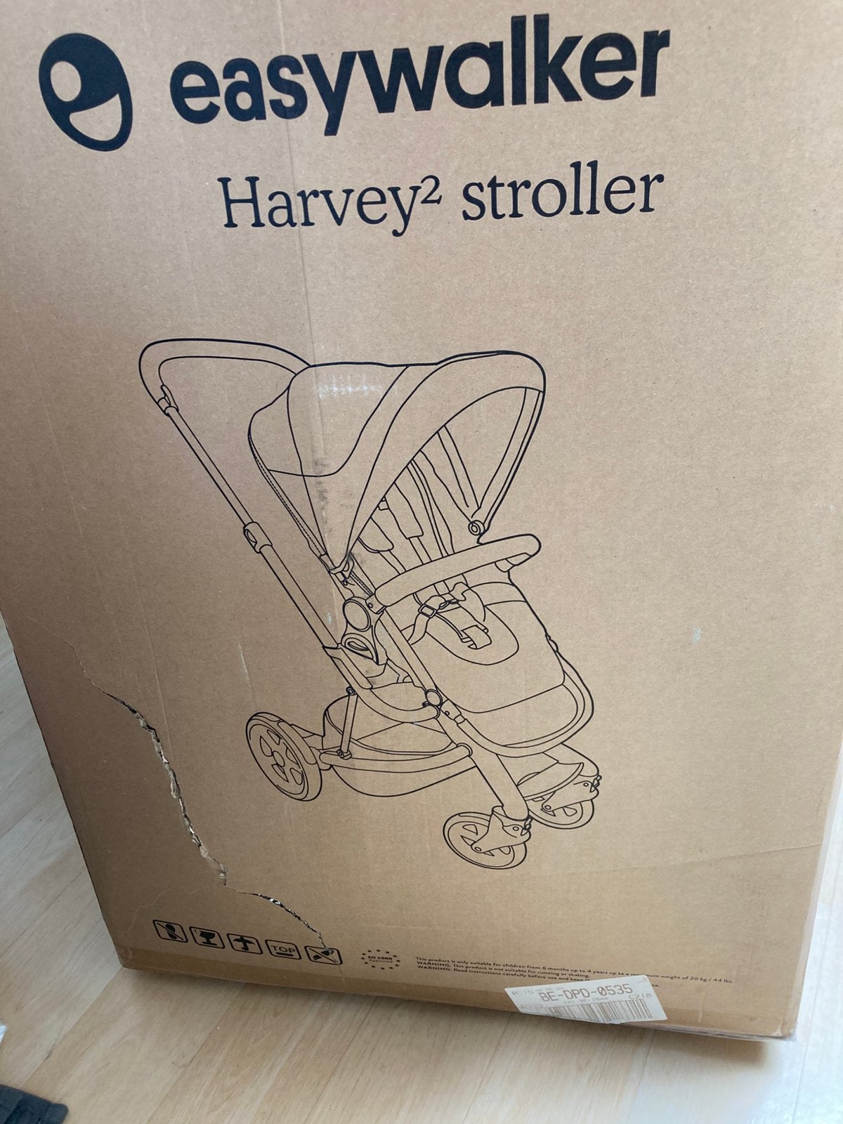 Easy walker harvey 2, Gebruikt, Combiwagen, Verstelbare duwstang, Ophalen
