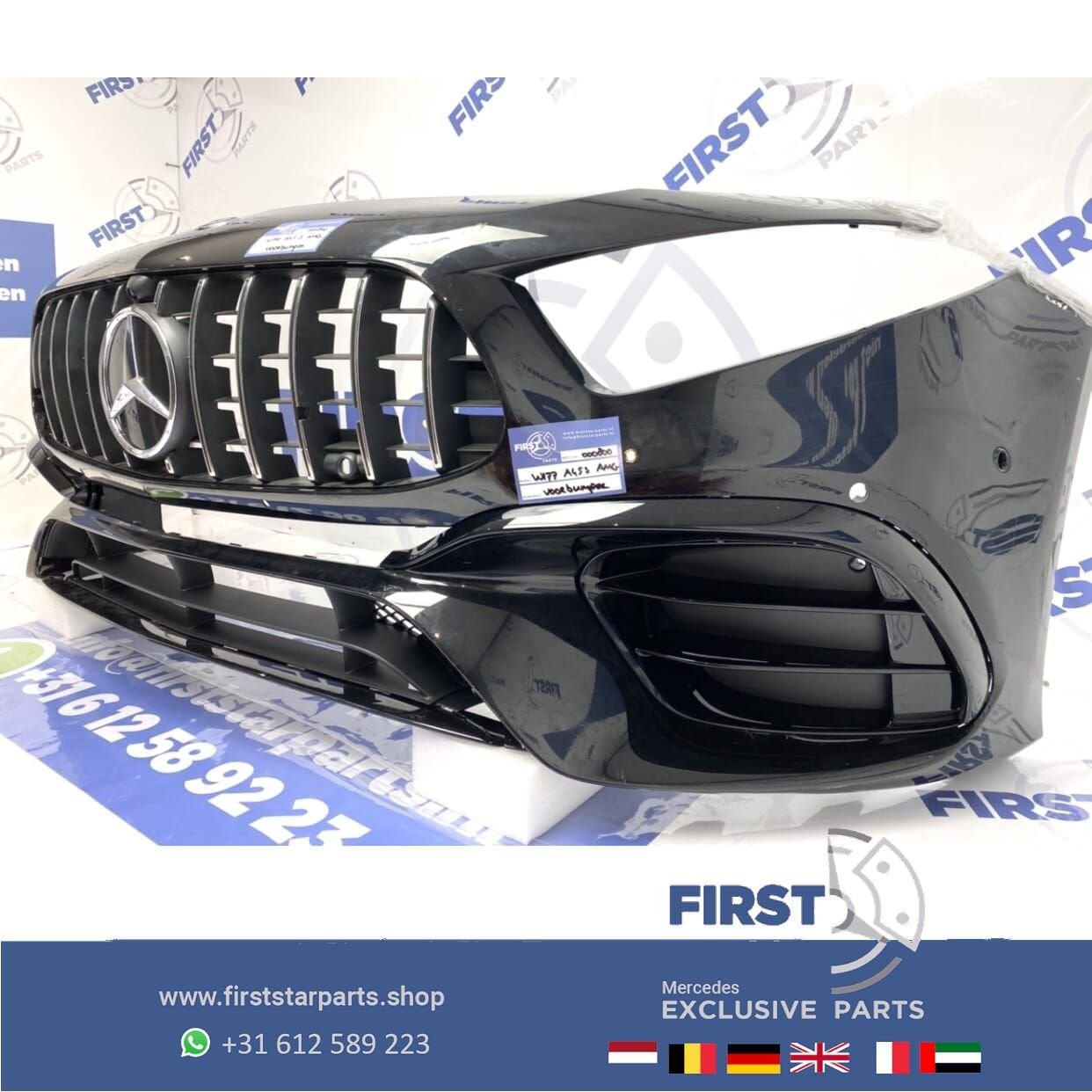W177 A45S AMG VOORBUMPER ZWART + GT GRIL A KLASSE 2018-2022, Utilisé, -, Avant, -