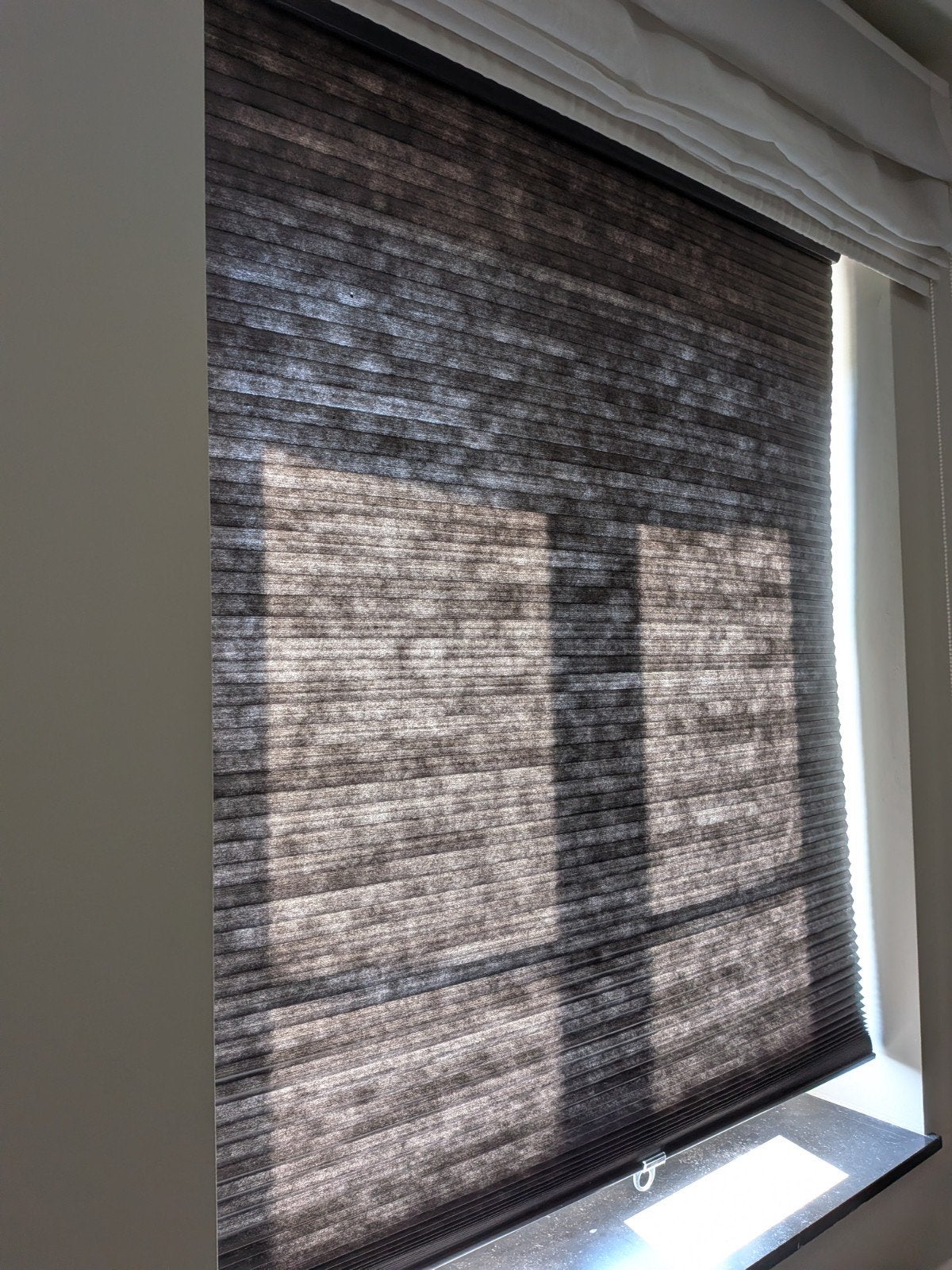 Grijs plisségordijn, 1m*1m55, IKEA, Enlèvement, Gris, Rideau
