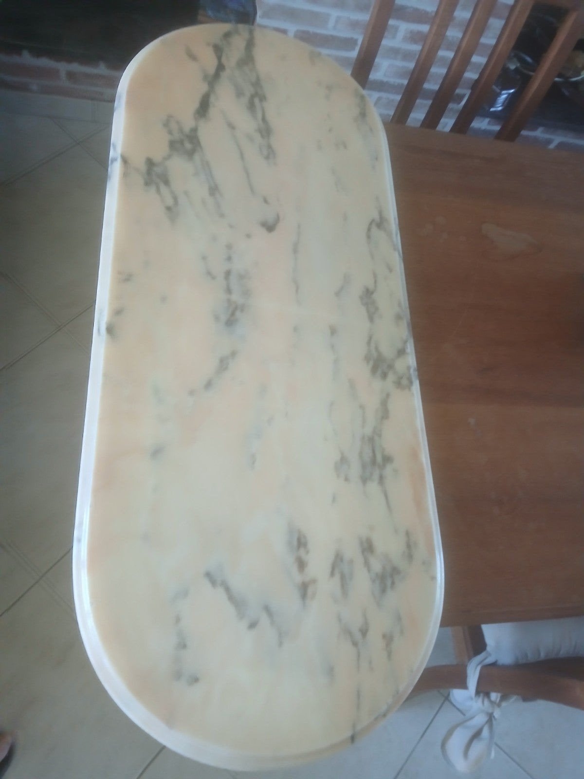 marmeren plaat 1.15 cm lang en 45 breed, Sports nautiques & Bateaux, Planche à voile sur vague, Enlèvement ou Envoi