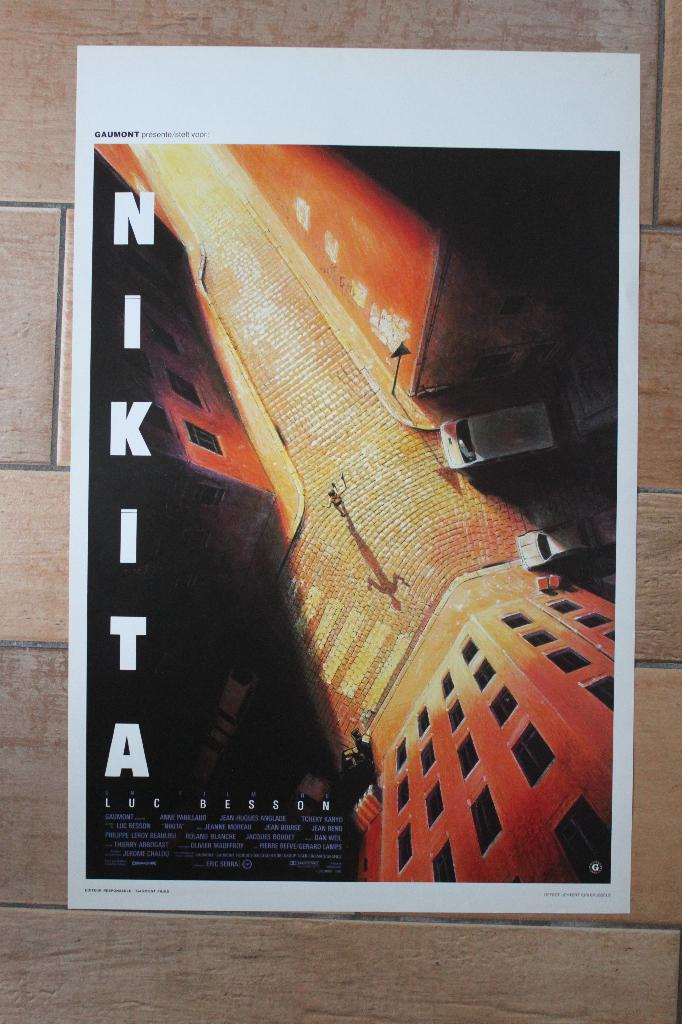 filmaffiche Luc Besson Nikita 1990 filmposter, Collections, Enlèvement ou Envoi, Rectangulaire vertical, A1 jusqu'à A3, Comme neuf