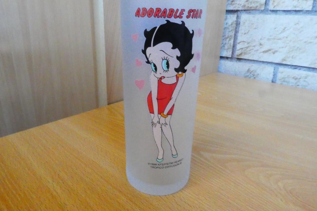 Betty boop "adorable star" verre sablé Tropico 1999, Collections, Statues & Figurines, Enlèvement ou Envoi, Neuf, Humain