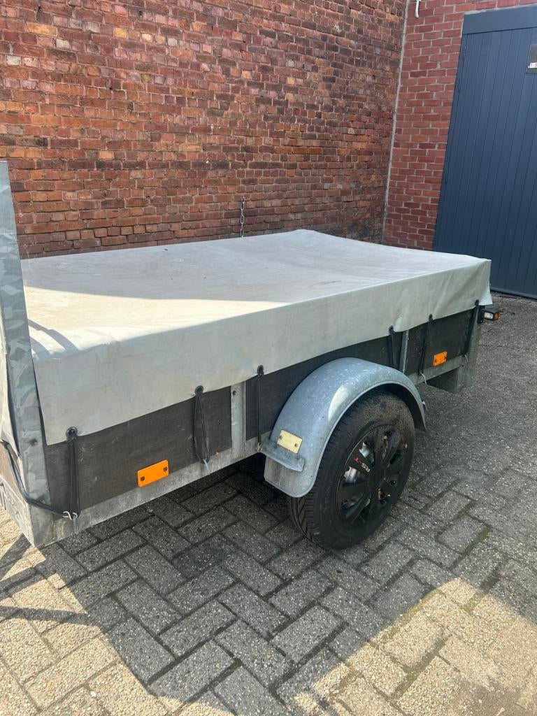 Aanhangwagen met zeil  2m op 1,10m, Auto diversen, Ophalen, Zo goed als nieuw