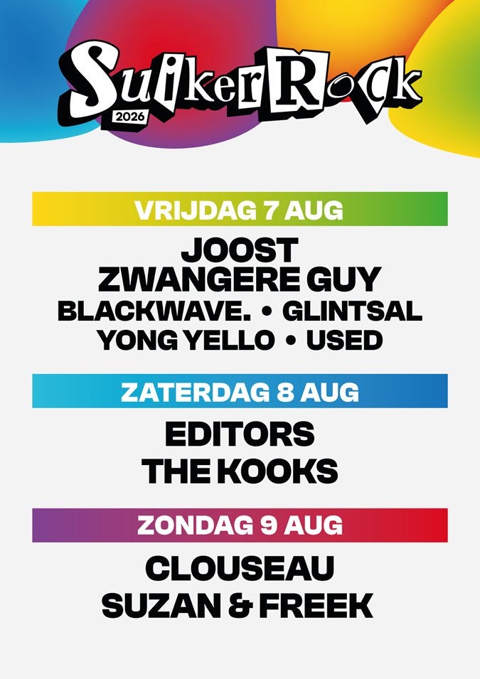 Suikerrock Saturday VIP Tickets August 8 2026, Tickets en Kaartjes, Twee personen, Meerdaags