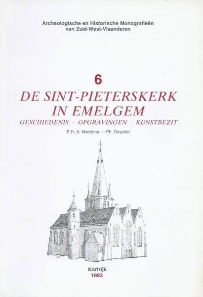 SINT-PIETERSKERK EMELGEM (ARCHEOLOGIE ZUID-WEST-VLAANDEREN), Boeken, Ophalen of Verzenden, Gelezen, Diverse auteurs