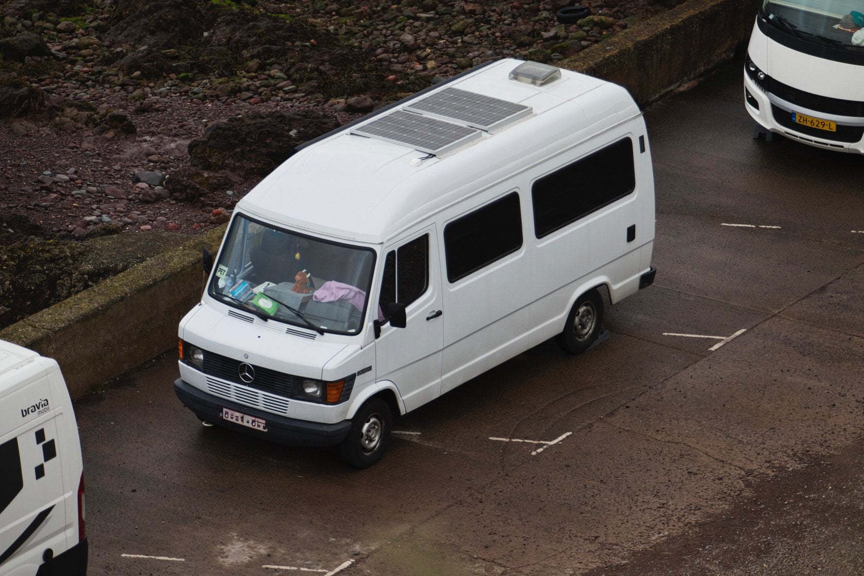 Mercedes T1 208D, Caravanes & Camping, Camping-cars, 5 à 6 mètres, Boîte manuelle, Mercedes-Benz, Diesel