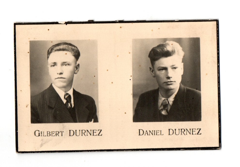 Dp oorlogsslachtoffers Geluwe + kamp Flossenburg1945, Ophalen of Verzenden, Overige soorten, Foto of Poster