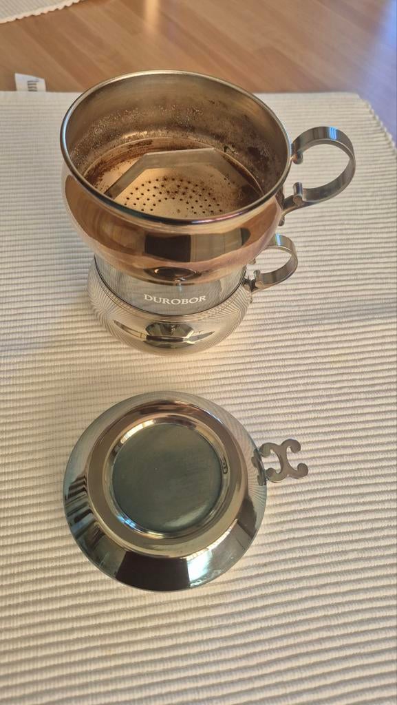 Filtre à café/verres à thé vintage, Antiquités & Art, Enlèvement ou Envoi
