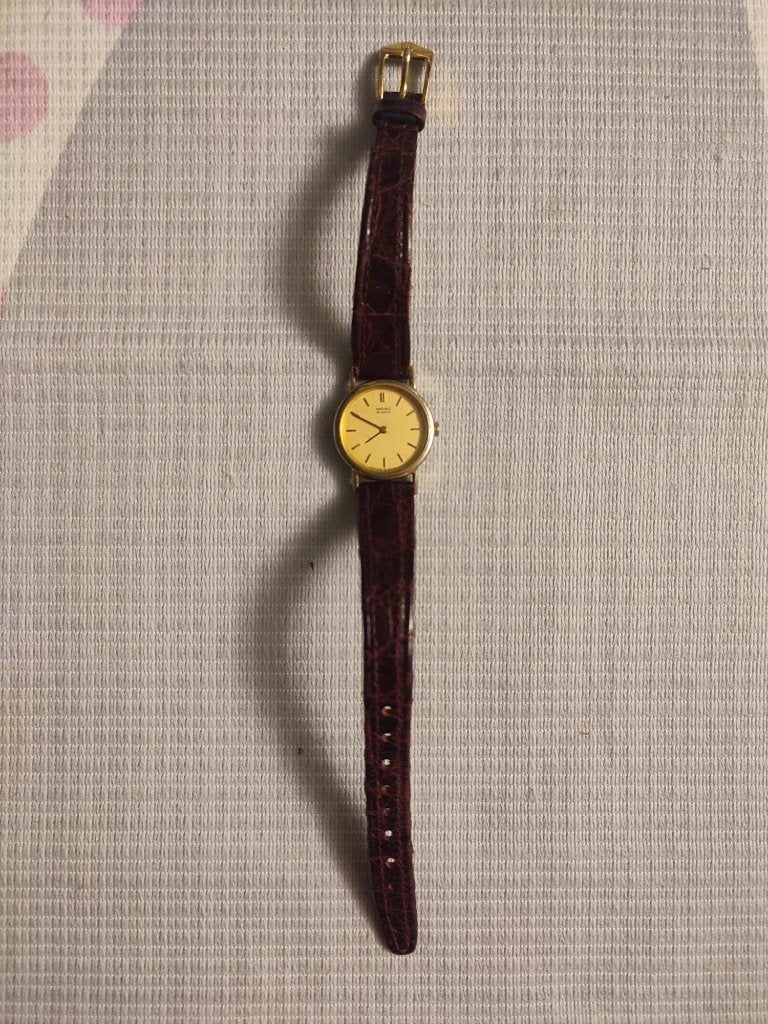 Vintage Seiko Quartz dameshorloge, Seiko, Staal, Polshorloge, Met bandje