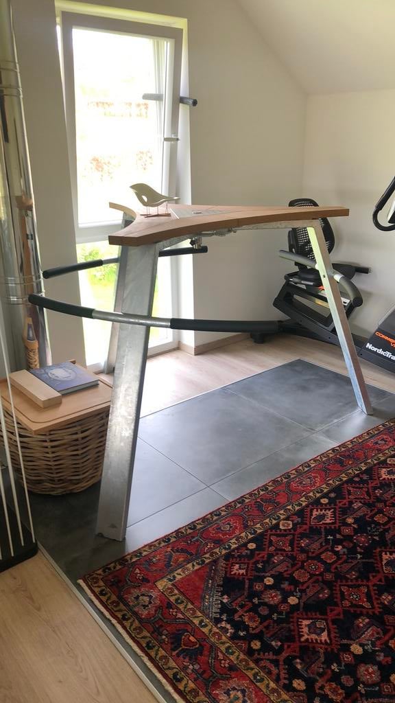 Extremis Abbachus tafel, Tuin en Terras, Ophalen, Zo goed als nieuw, Hout