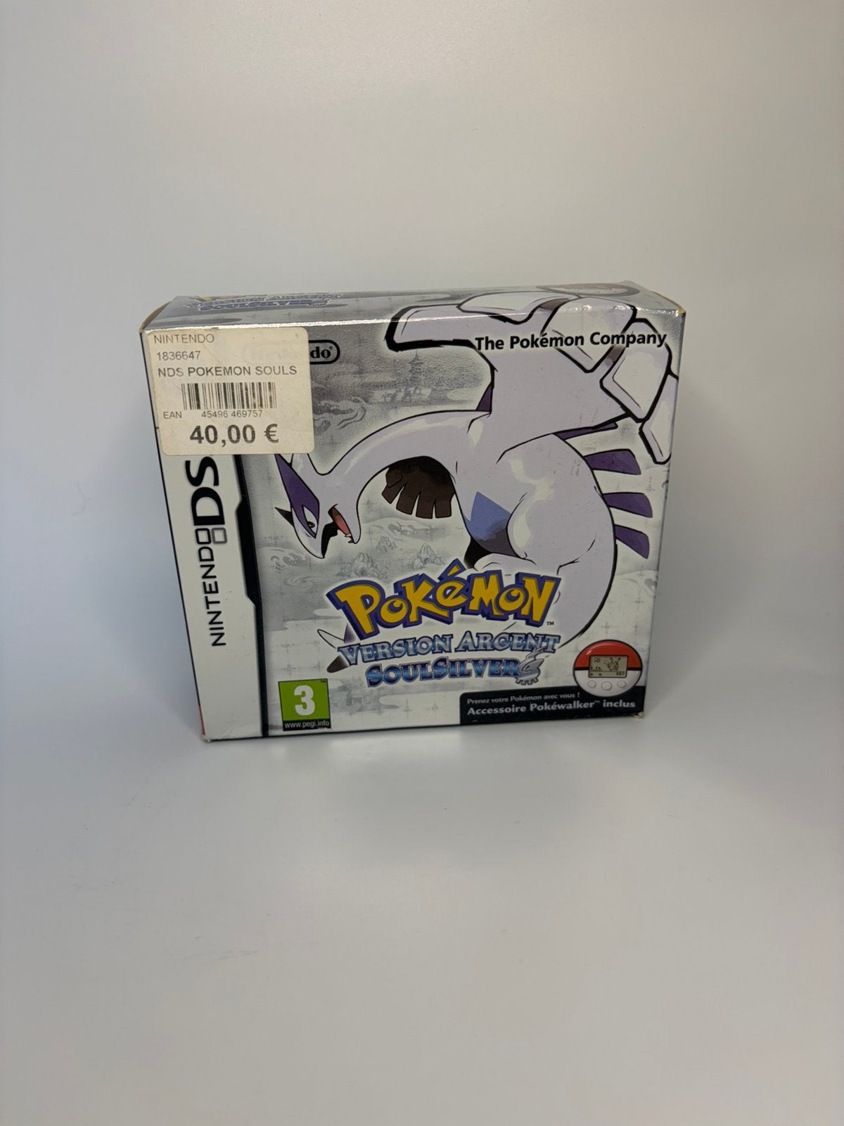 Pokémon Silver-versie SoulSilver — Nintendo DS (PAL FR), Gebruikt, Verzenden, 1 speler, Role Playing Game (Rpg)