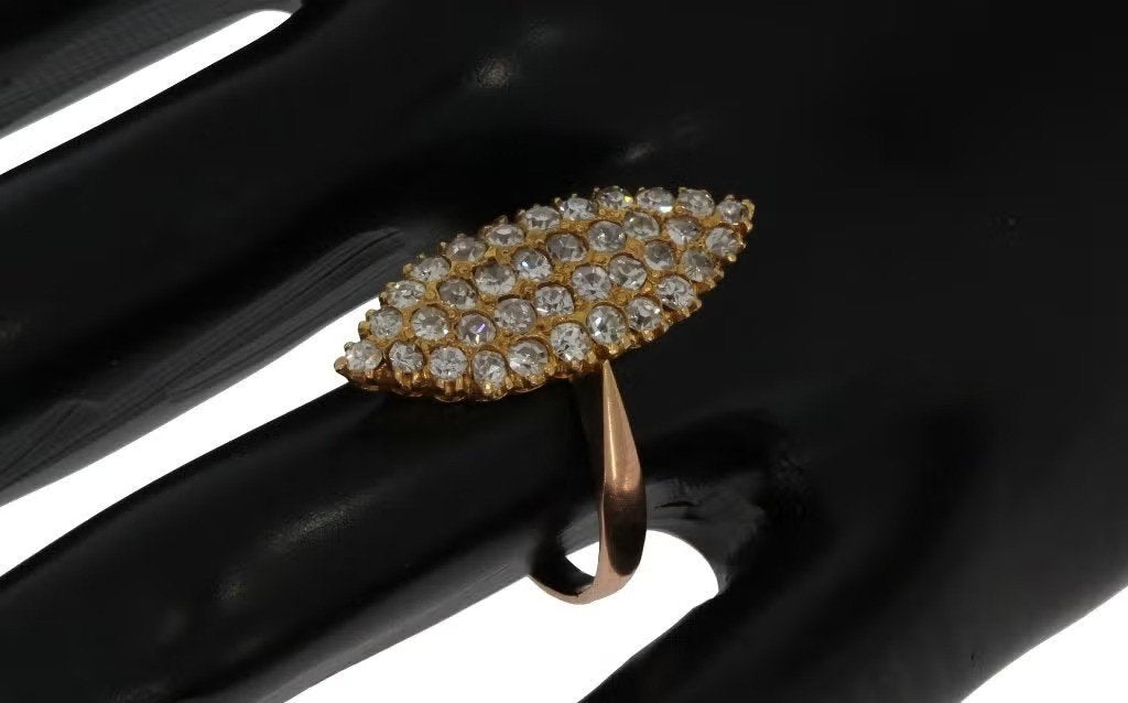 Diamanten 14k gouden luxe dames entourage ring briljant, Ophalen of Verzenden, Goud, Ring, Met edelsteen
