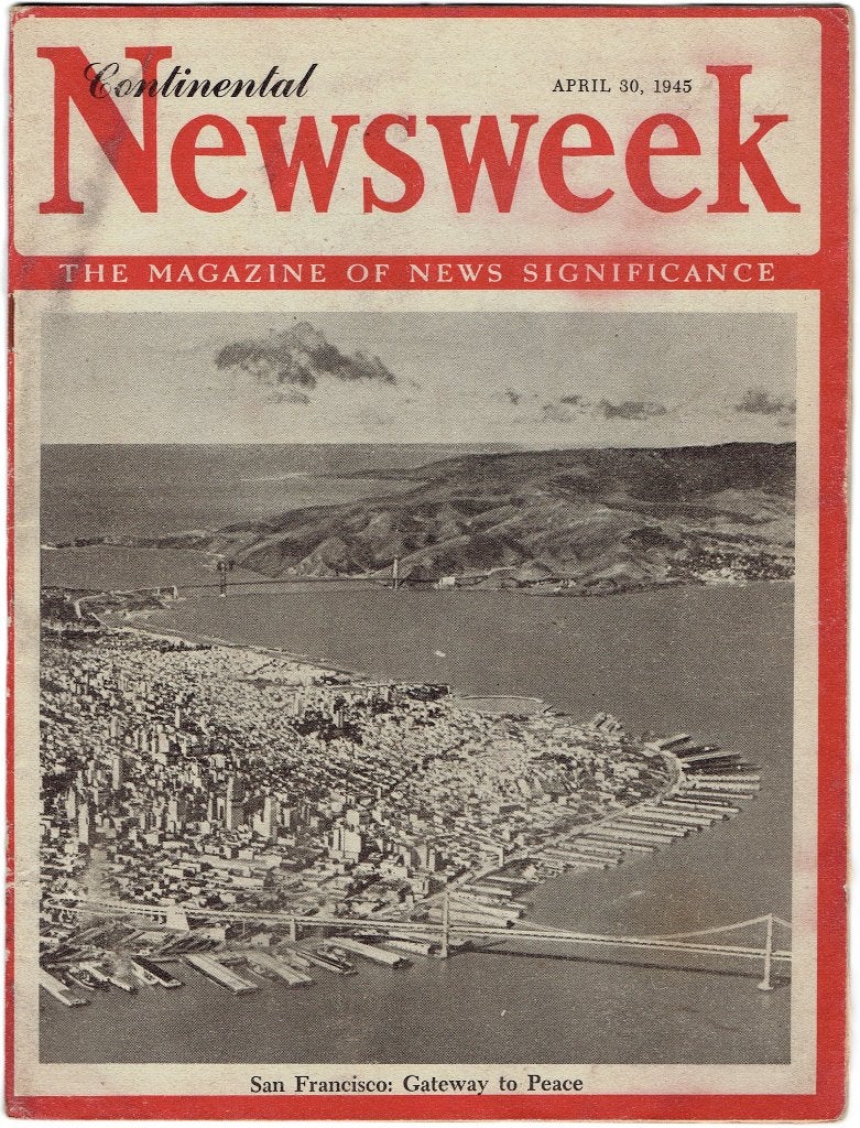 Newsweek Magazines WO2/WW2, Enlèvement ou Envoi, Armée de terre, Livre ou Revue
