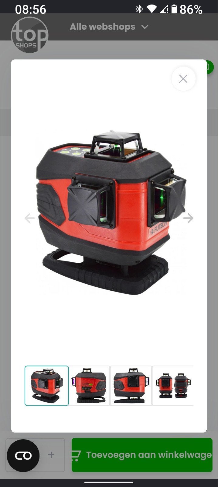 Futech 4d laser, Ophalen