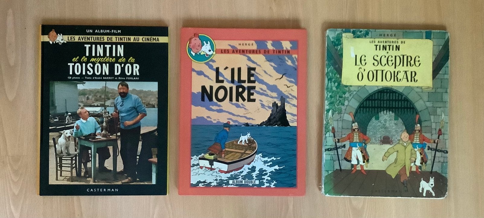 Lot de 3 BD de Tintin, Livres, Enlèvement ou Envoi, Comme neuf