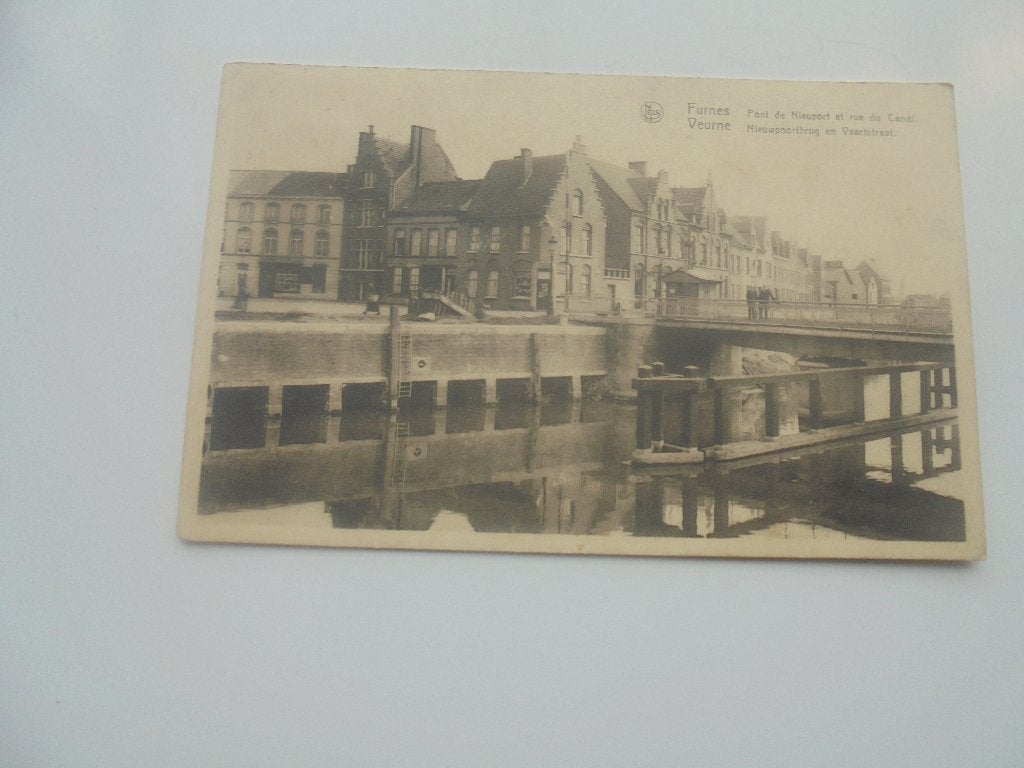 veurne- nieuwpoortbrug en vaartstraat, Verzenden, 1940 tot 1960, Gelopen, West-Vlaanderen