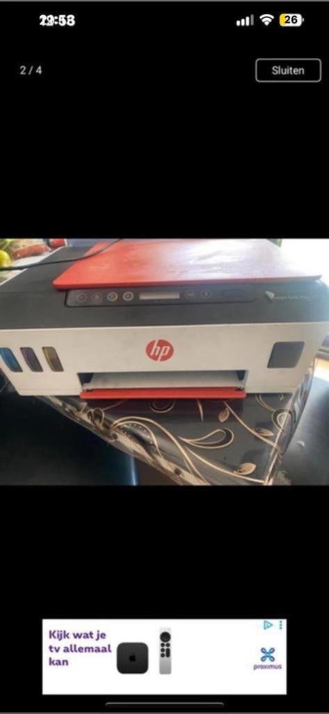 Hp printer, Ophalen, Gebruikt, Kopieren, Kopieermachine