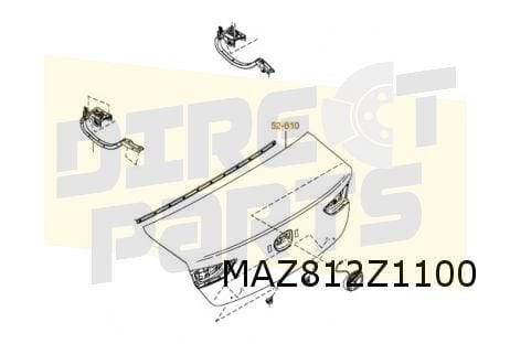 Mazda 3 achterklep (BP) (3/19-) Origineel! BCY05261XB, -, Nieuw, Ophalen of Verzenden, Mazda