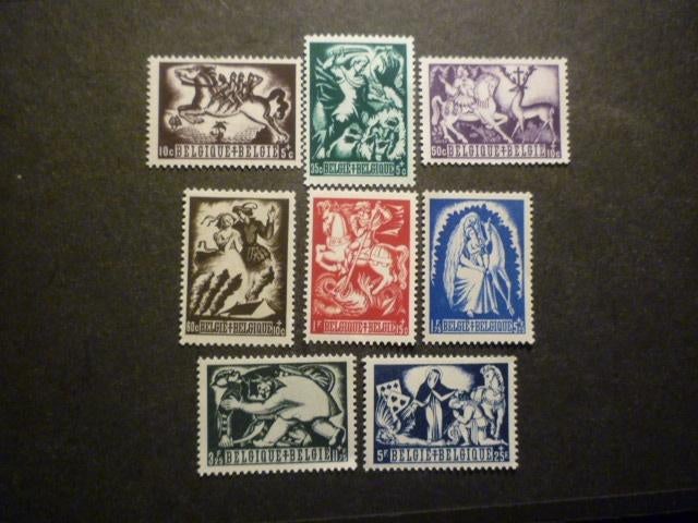 België/Belgique 1944 Mi 673/680** Postfris/Neuf, Envoi, Neuf