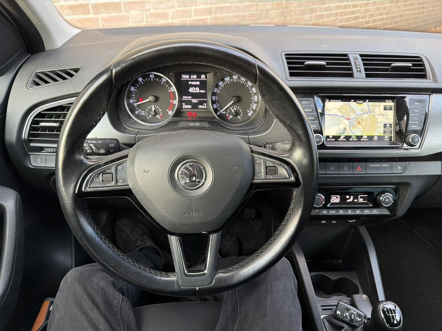 Skoda Fabia Combi 1.2 TSI Style Business, Auto's, Zwart, Wit, 81 kW, Fabia