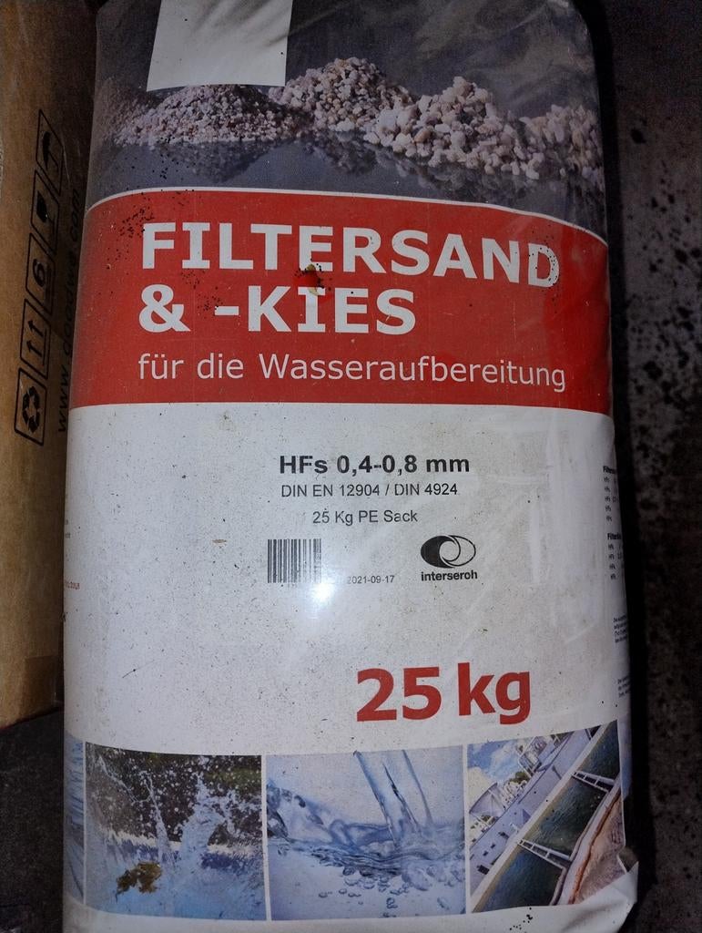 6 zakken filter zand voor zandfilter zwembad, Ophalen