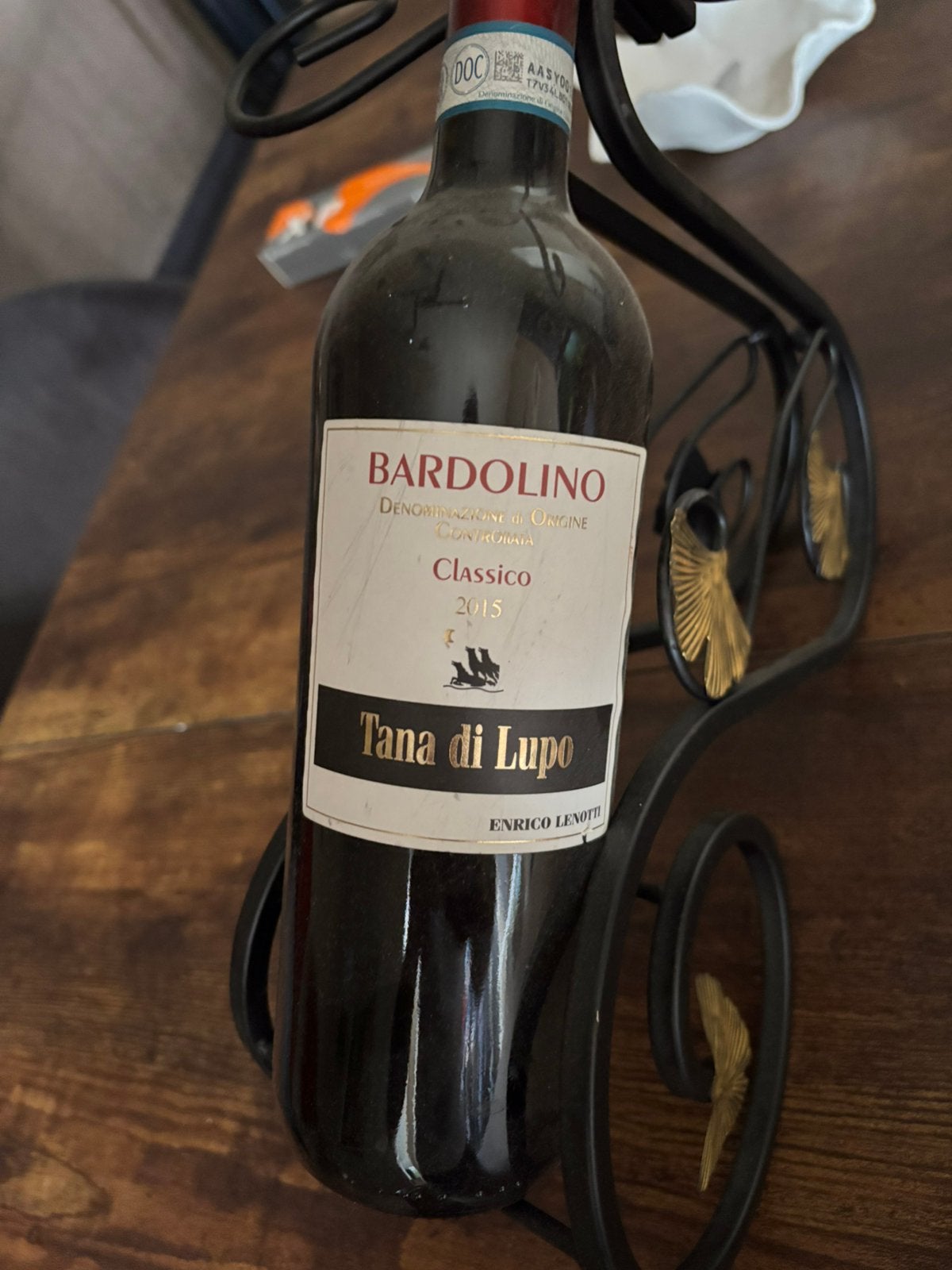 Bardolino 2015, Enlèvement, Comme neuf