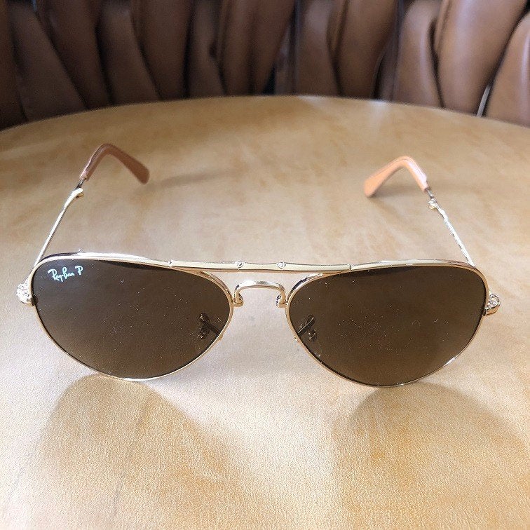 Ray-Ban folding Aviator 55mm RB3479KQ 001/M7 22k geelgoud, Neuf, Enlèvement ou Envoi, Autres couleurs, Ray-Ban