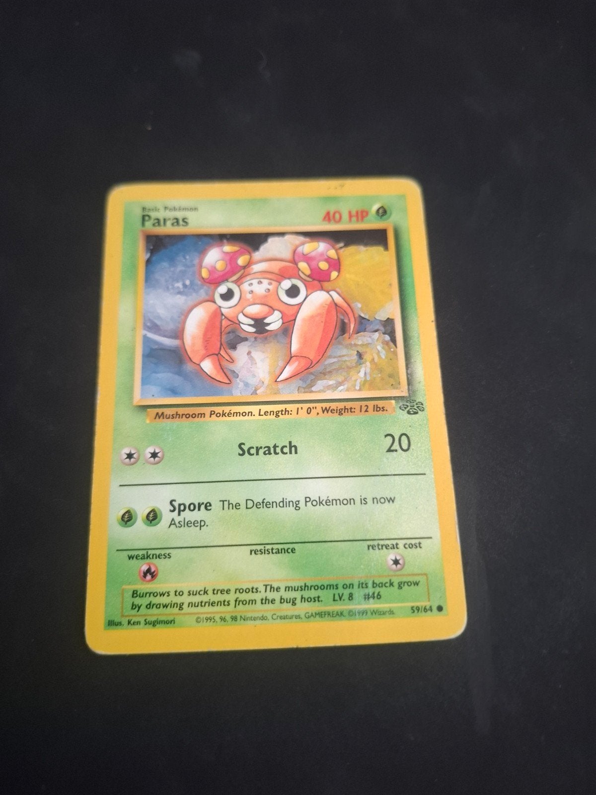 Pokémon Kaart Paras 59/64 Jungle Set - Gebruikt, Ophalen of Verzenden