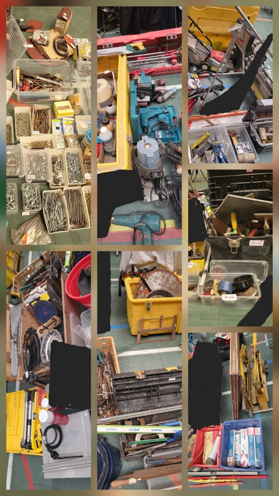 lot d'outils et de matériel de bricolage et professionnel, Enlèvement, Utilisé
