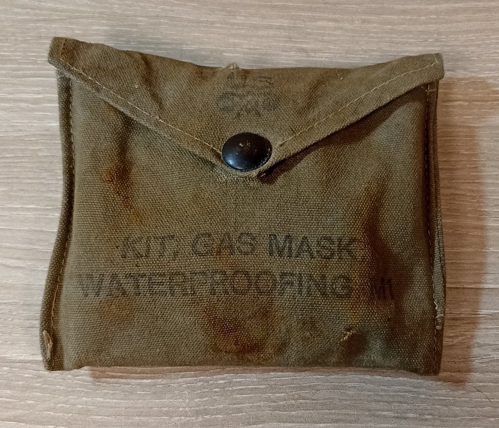 Rare Kit d'Étanchéité pour Masque à Gaz US M1 Complet ww2, Envoi, Armée de terre, Autres types