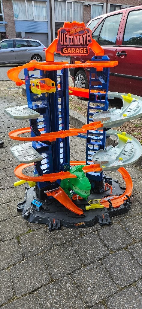 Hotwheels Ultimate garage, Ophalen, Zo goed als nieuw, Racebaan, Hot Wheels