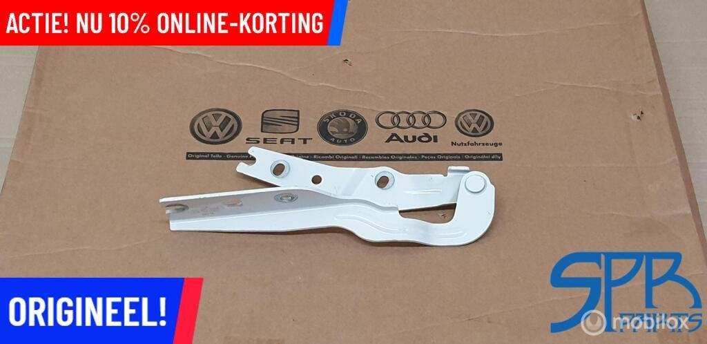 GOLF 7 LC9A RECHTS Motorkapscharnier SCHARNIER RE 5G0823302B, Gebruikt, VOLKSWAGEN, Volkswagen, Ophalen of Verzenden